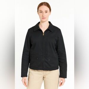 GAP Women’s Small Black Zip Front Jacket Collared Lightweight Coat